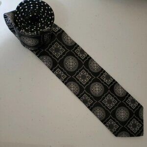 Black And Silver Tie